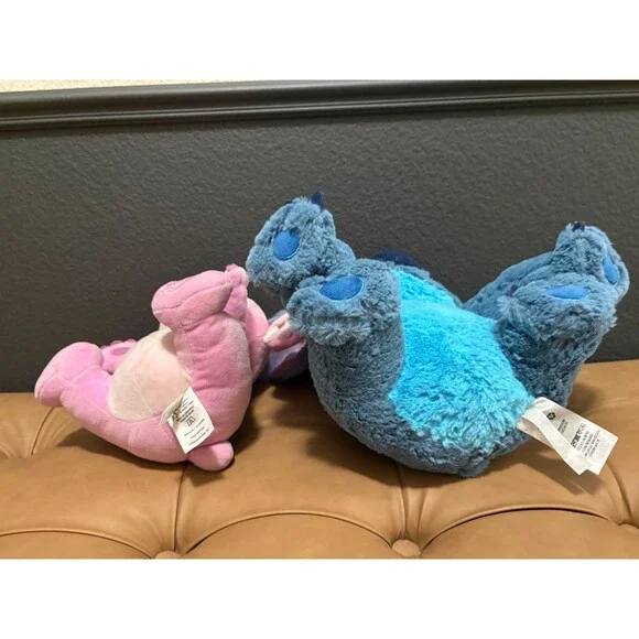 Disney Store Stitch and Angel Plush Set Lilo & Stitch Stuffed Animal Pair 10" - Picture 15 of 16